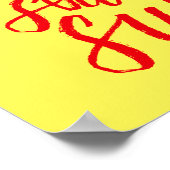 Affiche de lettre à la main pour la vie inspiratio (Coin)