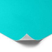 Affiche de lettre moderne Aqua Blue Fais ce que tu (Coin)