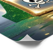 Affiche de lettre X magique pour la chambre des en (Coin)