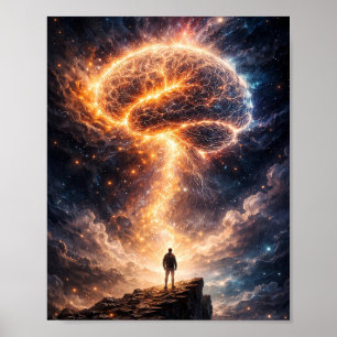 Affiche de l'éveil de l'esprit cosmique