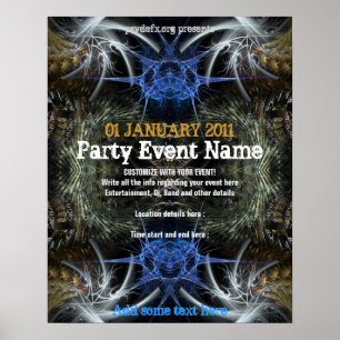 Affiche de l'événement "Fractal Scifi" Party