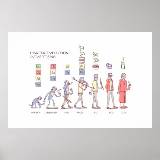 Affiche de l'évolution de carrière - Énorme (Devant)