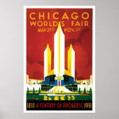 Affiche de l'Expo 1933 de Chicago (Devant)