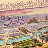 Affiche de l'Expo de Paris 1900 avec titre