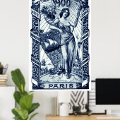 Affiche de l'Expo internationale de Paris 1900 (Bureau à domicile)