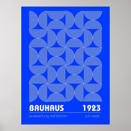 Affiche de l'exposition abstraite Bauhaus 1923 (Devant)