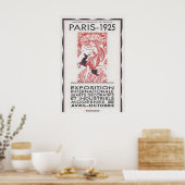 Affiche de l'exposition Art Déco de Paris 1925 enc (Cuisine)