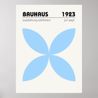 Affiche de l'exposition Bauhaus 1923