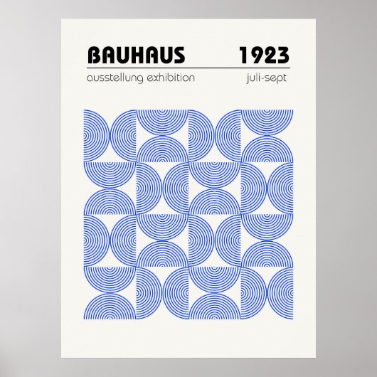 Affiche de l'exposition Bauhaus 1923 (Devant)