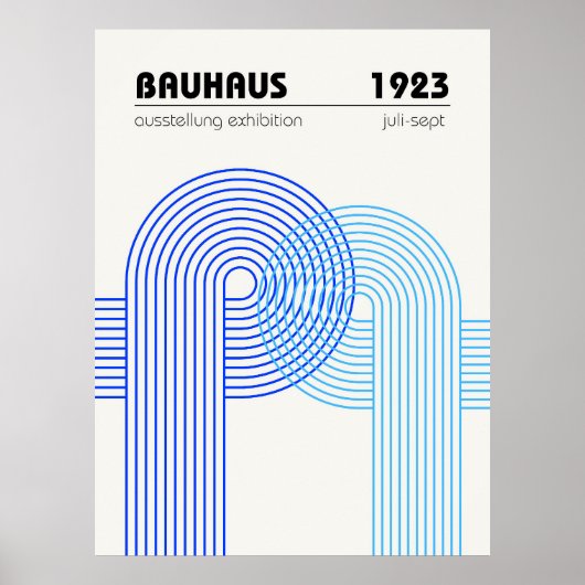 Affiche de l'exposition Bauhaus 1923 (Devant)