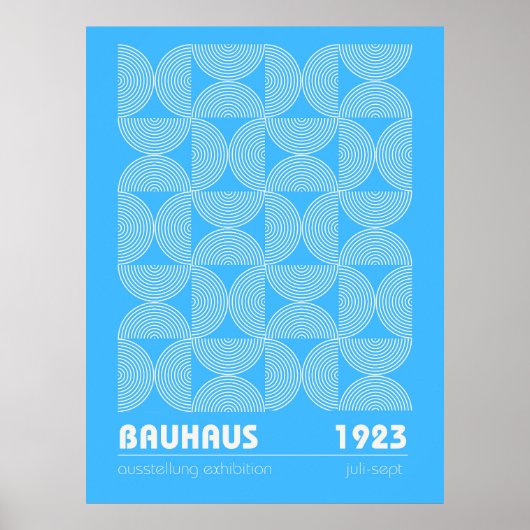 Affiche de l'exposition Bauhaus 1923 (Devant)