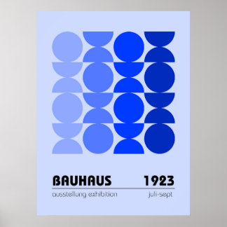 Affiche de l'exposition Bauhaus 1923
