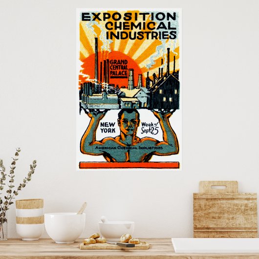 Affiche de l'exposition chimique 1917 (Cuisine)