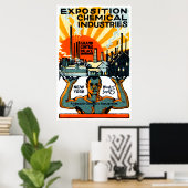Affiche de l'exposition chimique 1917 (Bureau à domicile)