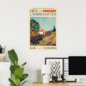 Affiche de l'exposition d'art de Berlin 1984 Paysa (Bureau à domicile)