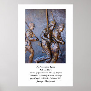 Affiche de l'exposition d'art No Greater Love 2026