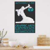 Affiche de l'exposition des arts graphiques en 192 (Cuisine)