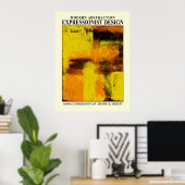Affiche de l'exposition expressionniste abstraite (Bureau à domicile)