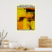 Affiche de l'exposition expressionniste abstraite (Cuisine)