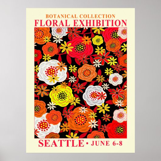 Affiche de l'exposition florale n° 9 (Devant)