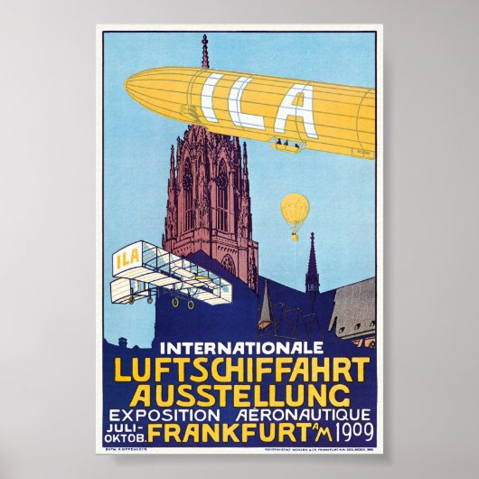 Affiche de l'Exposition Internationale d'Aéronauti (Devant)