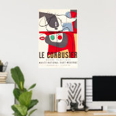 Affiche de l'exposition Le Corbusier 1954 IMPRESSI (Bureau à domicile)