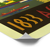 Affiche de l'Exposition universelle de Chicago Cen (Coin)