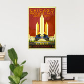 Affiche de l'Exposition universelle de Chicago Cen (Bureau à domicile)