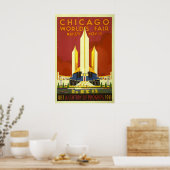 Affiche de l'Exposition universelle de Chicago Cen (Cuisine)