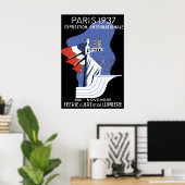 Affiche de l'Exposition universelle de Paris 1937  (Bureau à domicile)