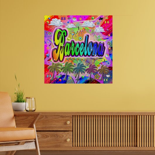 Affiche de l'Express de Barcelone Vista (Salon 2)