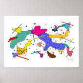 Affiche de l'expressionnisme Abstrait géométrique (Devant)