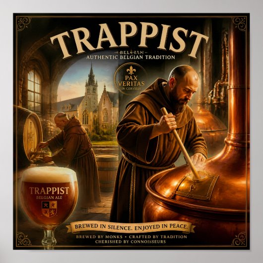 Affiche de l'héritage brassicole des monastères be (Devant)