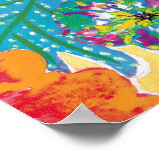 Affiche de l'Hibiscus Citrus (Coin)