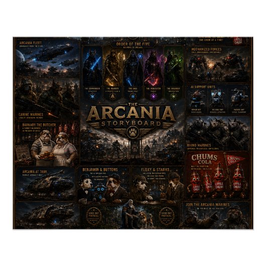 affiche de l'histoire d'Arcania/Monde de l'arcane (Devant)