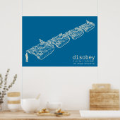 Affiche de l'homme de char DISOBEY (Cuisine)