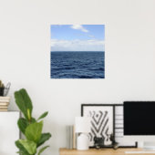 affiche de l'horizon maritime et aérien (Bureau à domicile)