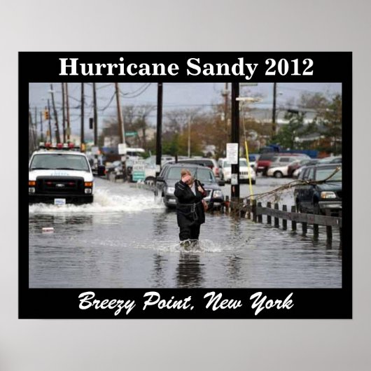 Affiche de l'HURRICANE SANDY 2012 (Devant)