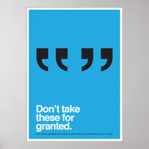 Affiche de liberté de parole