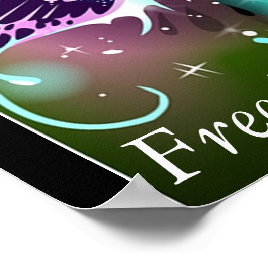 Affiche de liberté des papillons (Coin)