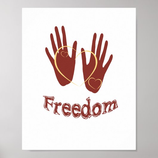 Affiche de liberté (format de cadre photo standard (Devant)