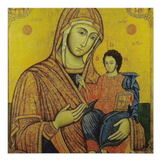Affiche de l'icône de la Vierge Marie (Devant)