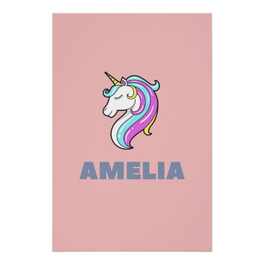 Affiche de licorne d'Amelia (Devant)