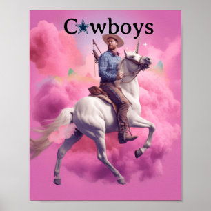Affiche de licorne des Dallas Cowboys