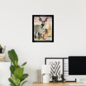 Affiche de licorne fée gothique (Bureau à domicile)