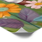 Affiche de licorne magique avec arc-en-ciel pour c (Coin)