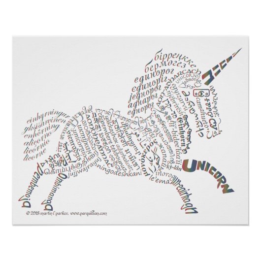 Affiche de licorne mondiale (Devant)