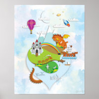 Affiche de l'île Adventure (pas de texte)