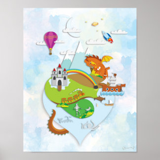 Affiche de l'île Adventure (pas de texte)