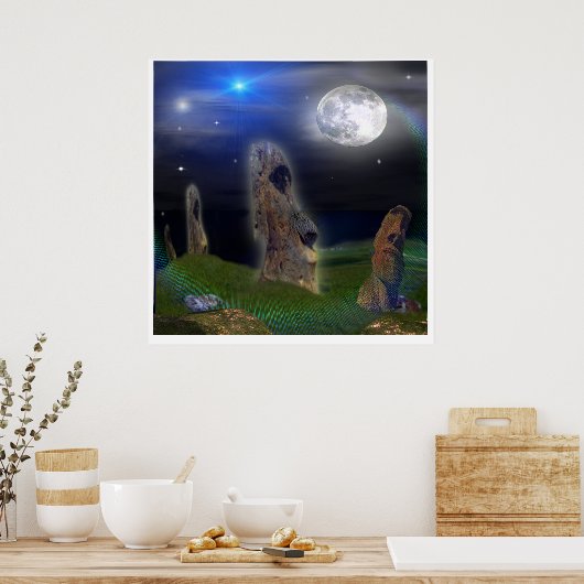 Affiche de l'île de Pâques (Cuisine)